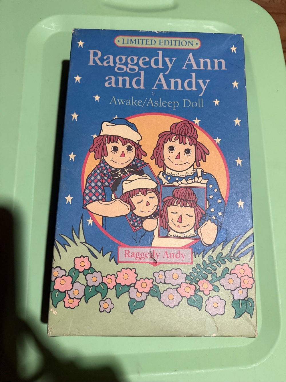 Limited Edition Raggedy Ann & Andy Awake/Asleep Doll — Applause — New in Box